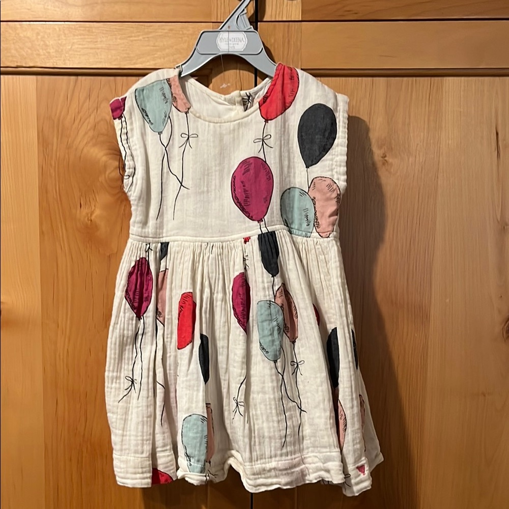 Balloon Print Kids Dress